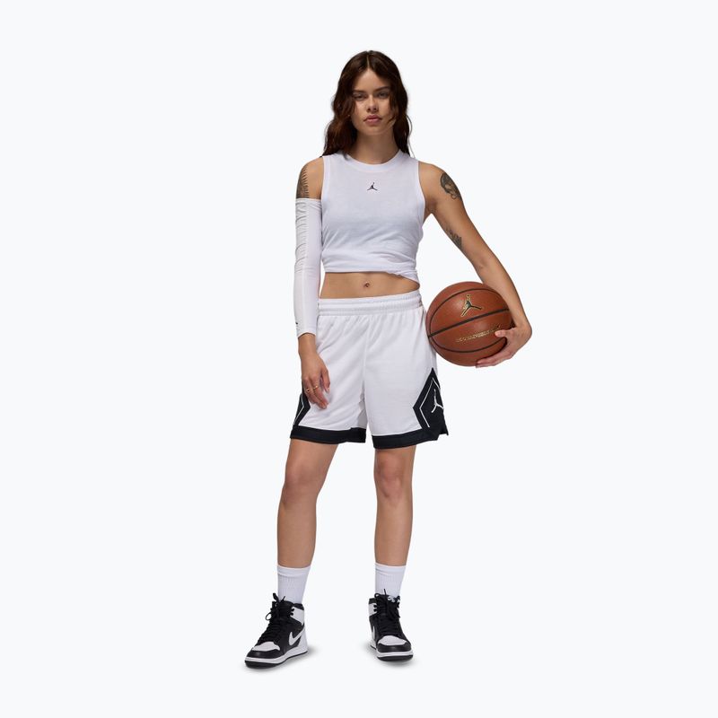 Női kosárlabda rövidnadrág Jordan Sport Diamond 4" white/black/black/white 2