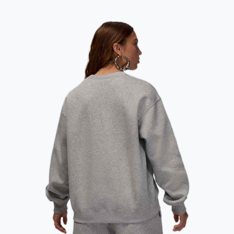 Női pulóver Jordan Brooklyn Fleece dark grey heather/white 3