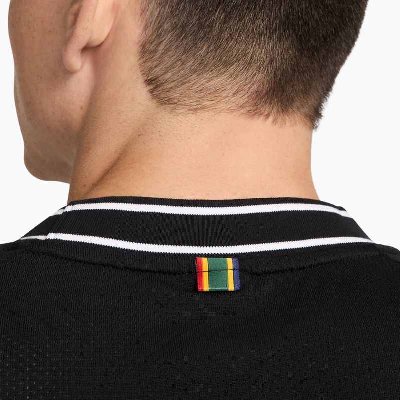 Férfi teniszpóló Nike Court Heritage black/white 5