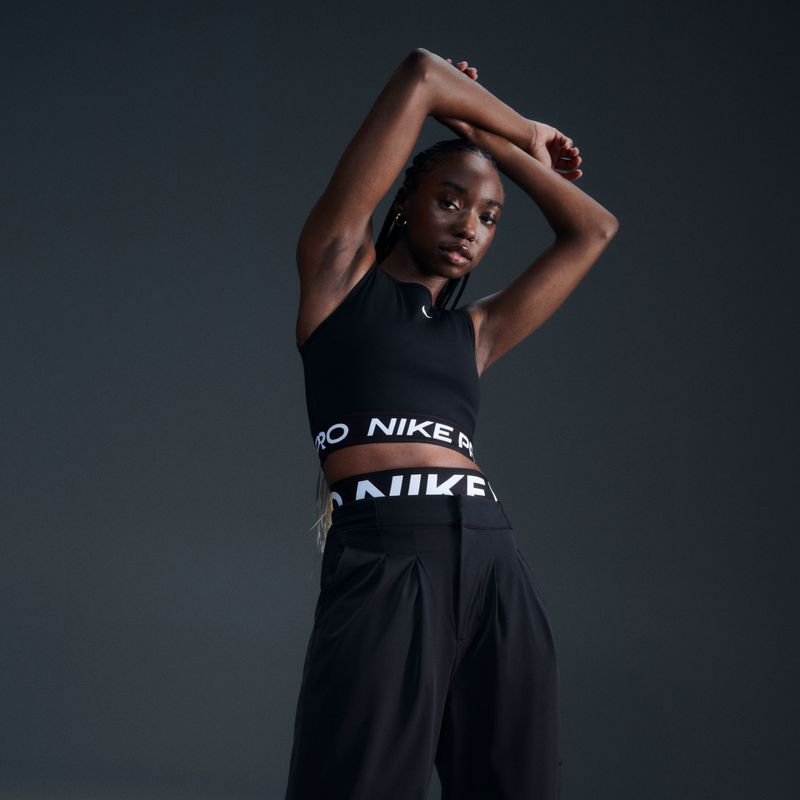 Női sporttrikó Nike Pro Dri-Fit black/white 9