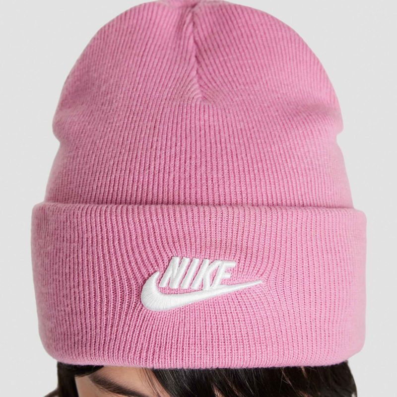 Nike Peak Magic flamingó/fehér gyermek téli sapka 4