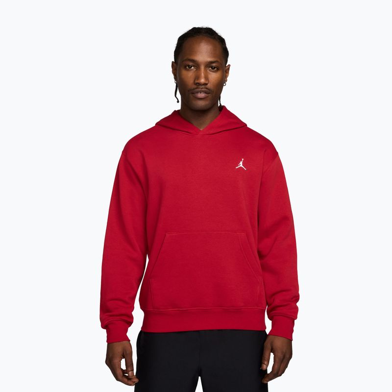 Férfi pulóver Jordan Brooklyn Fleece gym red/white