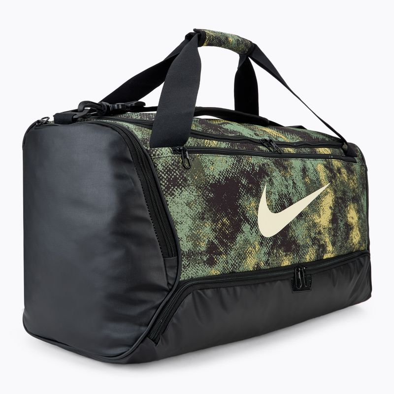 Sporttáska Nike Brasilia 9.5 60 l oil green/black/coconut milk 2