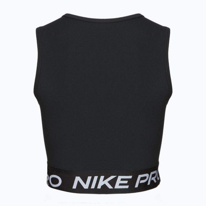 Nike Pro Dri-Fit fekete/fehér női tréning felső Nike Pro Dri-Fit fekete/fehér 2