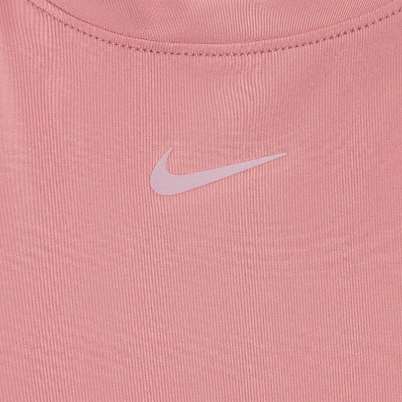 Nike One Classic Dri-Fit női póló canyon rózsaszín/fekete 3