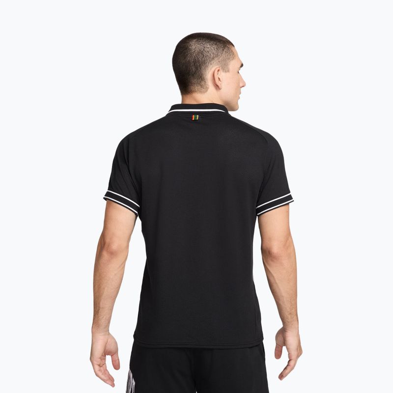 Férfi tenisz póló Nike Court Heritage Polo fekete/fehér 3