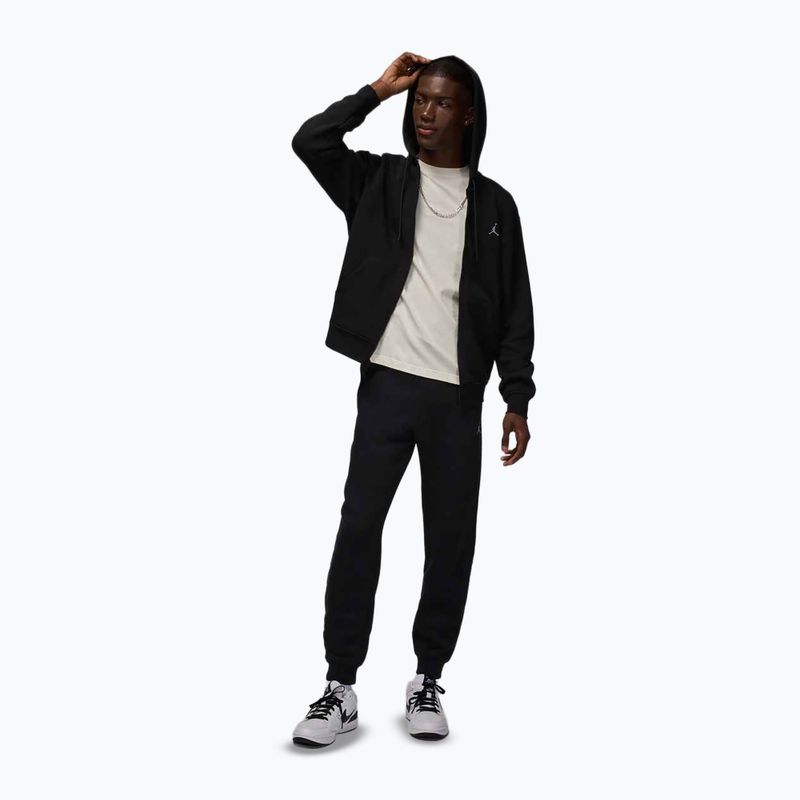 Férfi pulóver Jordan Brooklyn Fleece Full Zip fekete/fehér 2