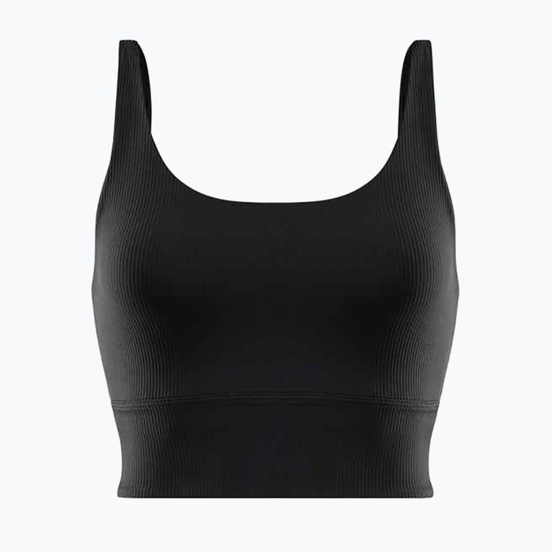 Nike Zenvy Rib Light Support Longline edzőmelltartó fekete/fekete 10