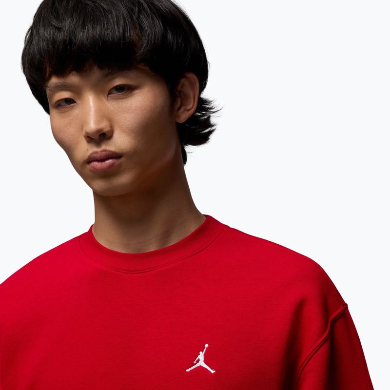 Férfi pulóver Jordan Brooklyn Fleece Crew gym red/white 4