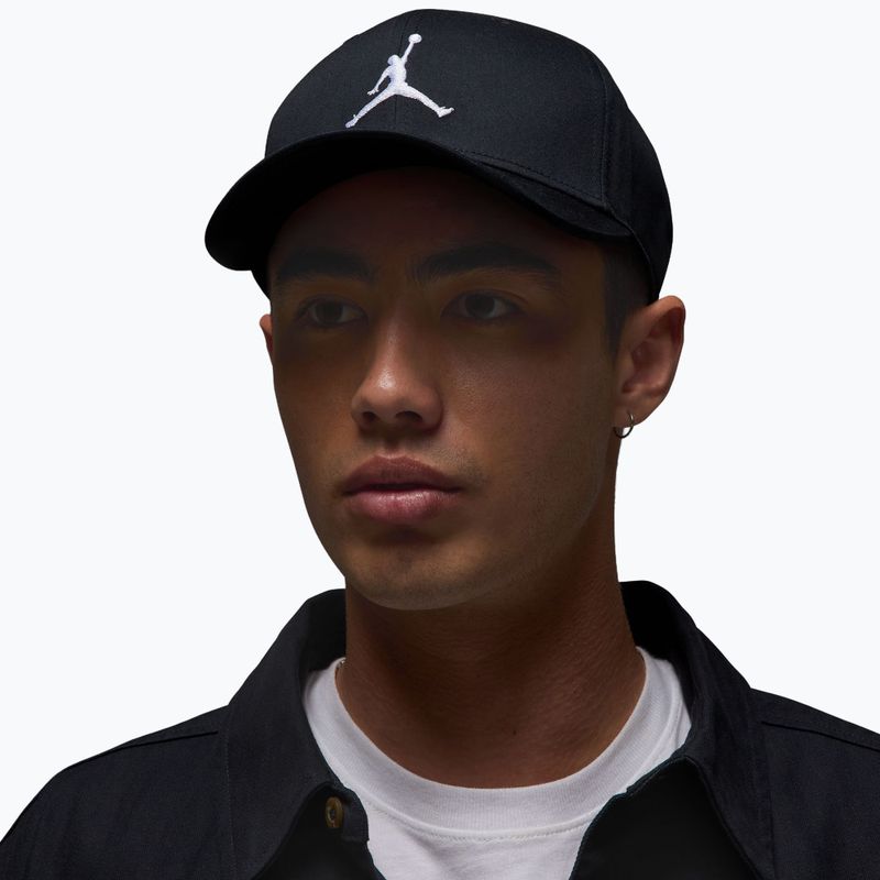 Ellenzős sapka Jordan Rise Structured Curved-Bill black/white 8