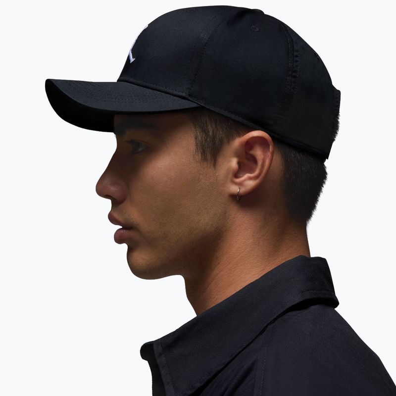 Ellenzős sapka Jordan Rise Structured Curved-Bill black/white 9