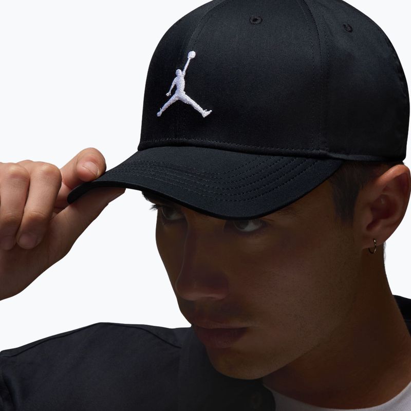 Ellenzős sapka Jordan Rise Structured Curved-Bill black/white 10