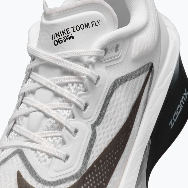 Női futócipők Nike Zoom Fly 6 white/smoke grey/metallic silver/black 8