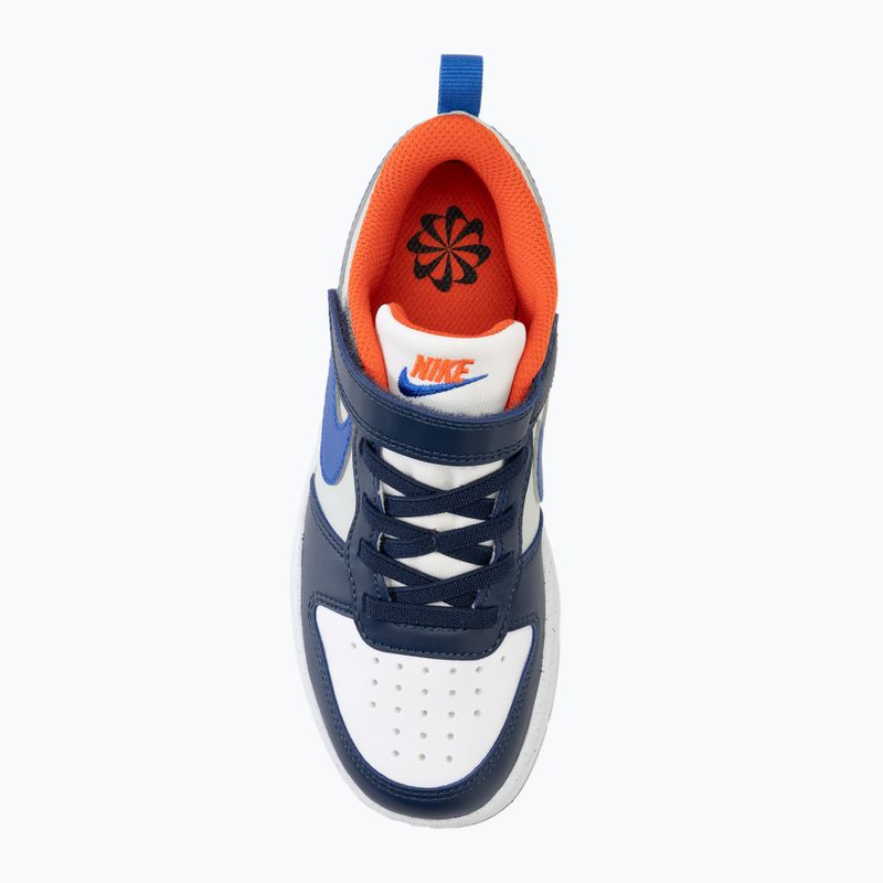 Nike Court Borough Low gyermekcipő Recraft fehér/navy/narancs színű 5