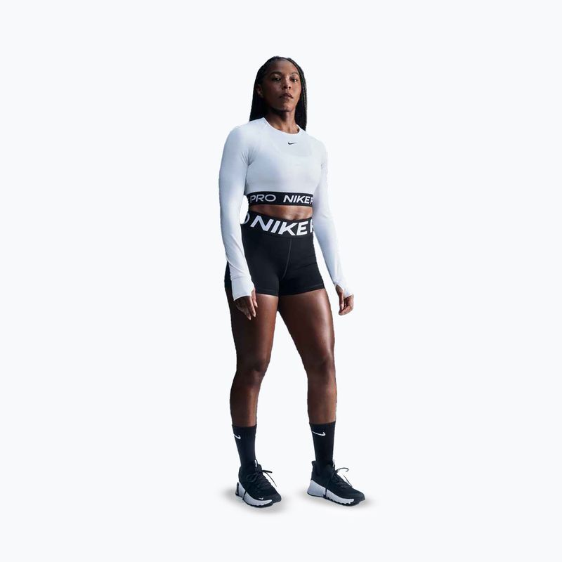 Női rövidnadrág Nike Pro Sculpt High Waisted 3" Biker fekete/fehér