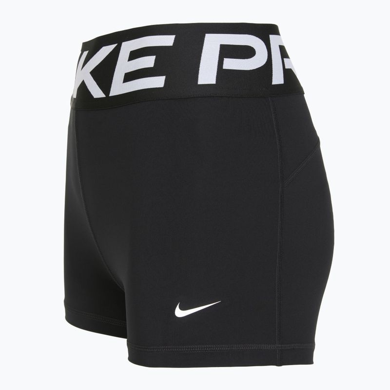 Női rövidnadrág Nike Pro Sculpt High Waisted 3" Biker fekete/fehér 8