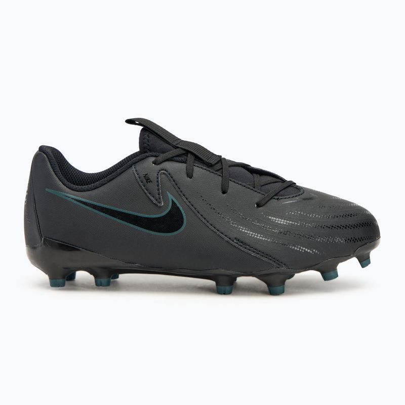 Gyerek focicipő Nike Phantom GX II Academy FG/MG Junior black/deep jungle/black 2