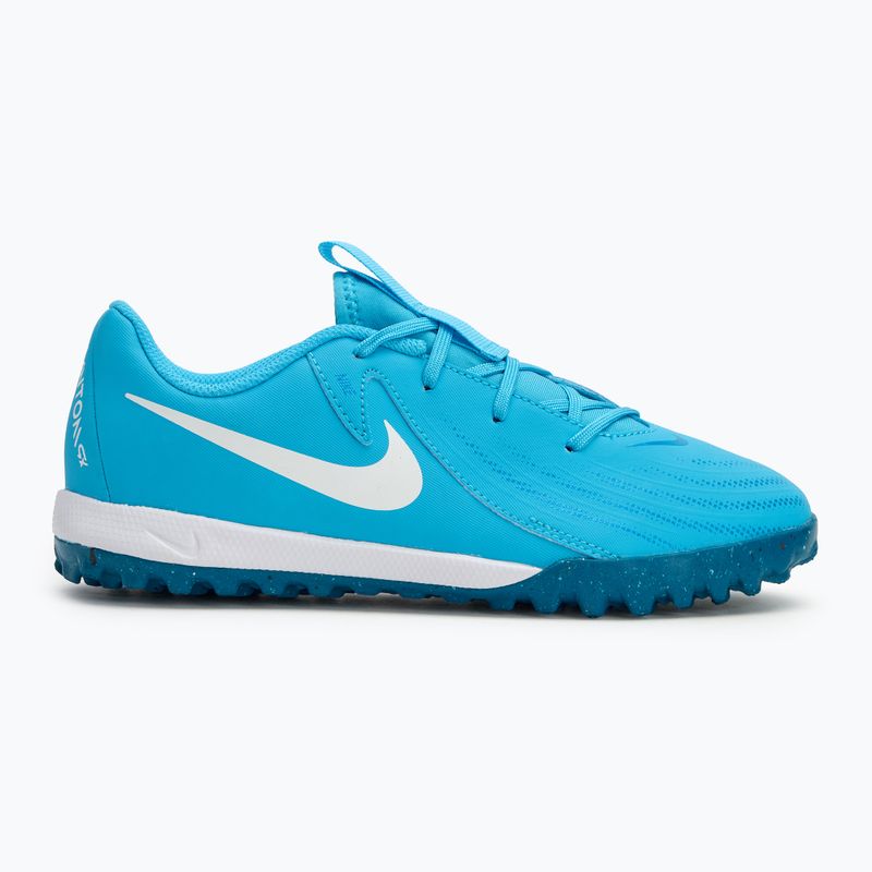 Gyerek focicipő Nike Phantom GX II Academy TF blue fury/white 2