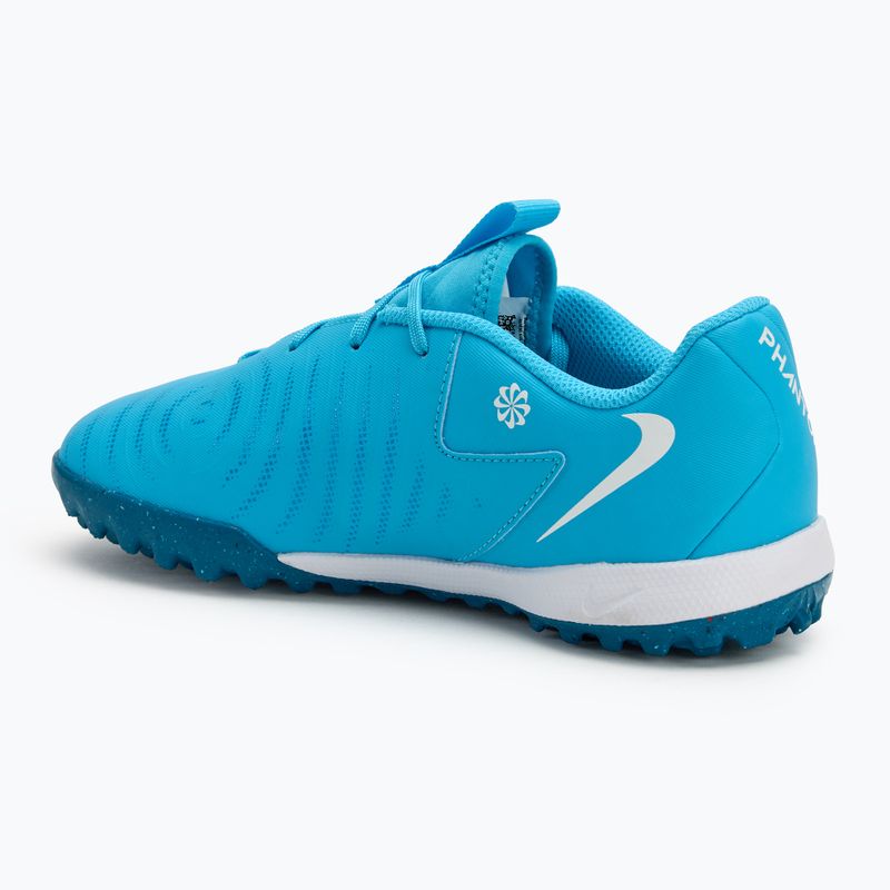 Gyerek focicipő Nike Phantom GX II Academy TF blue fury/white 3