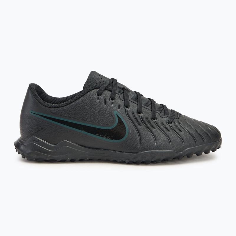 Férfi futballcipő Nike Tiempo Legend 10 Club TF fekete/mély dzsungel/fekete 2