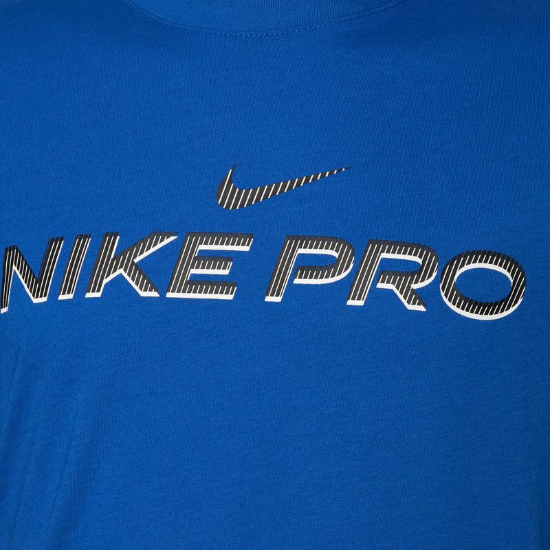 Férfi edzőpóló Nike Dri-Fit Fitness dame royal 3