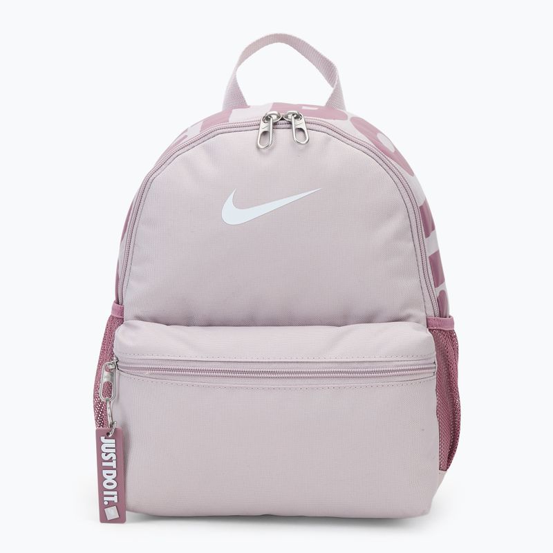 Nike Brasilia Just Do It Mini 11 l gyermek városi hátizsák platina lila/szilva por/fehér