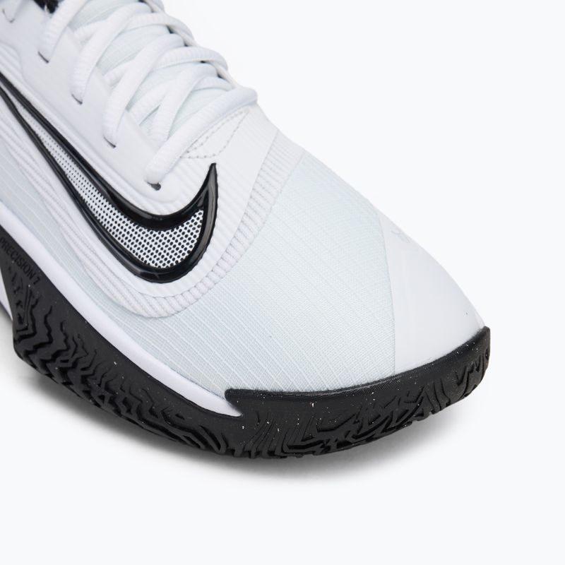 Férfi kosárlabda cipő Nike Precision 7 fehér/fekete 7