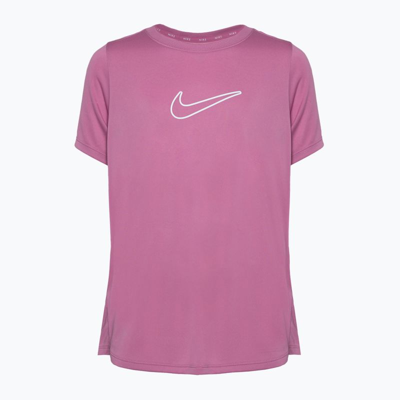 Nike One Dri-Fit magic flamingo/fehér gyermekpóló