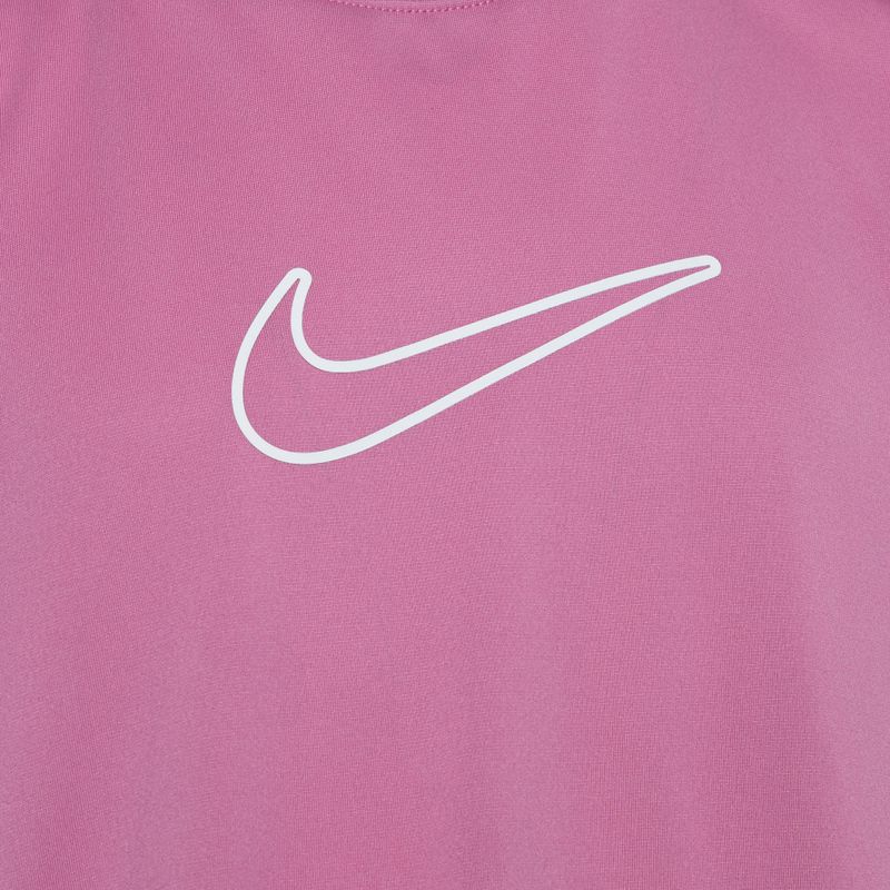 Nike One Dri-Fit magic flamingo/fehér gyermekpóló 3