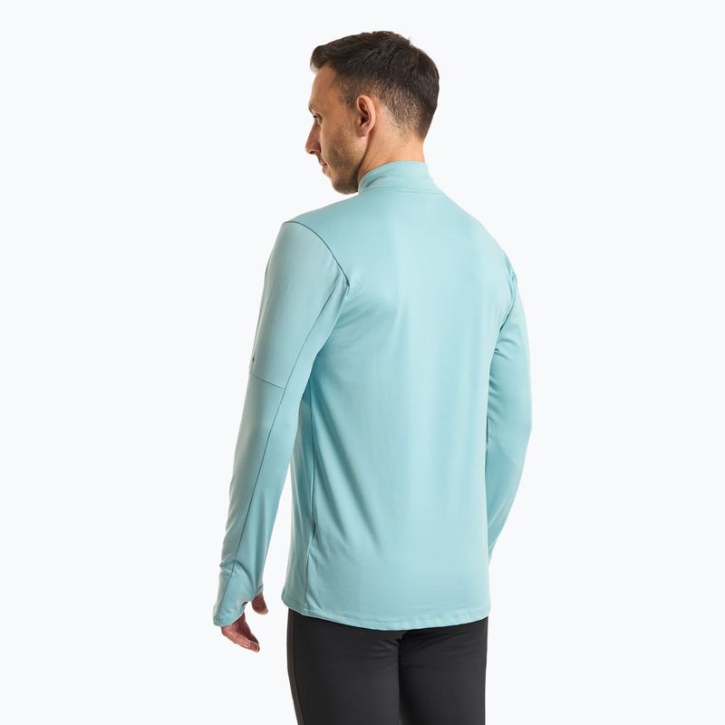 Férfi hosszú ujjú felső futáshoz Nike Dri-FIT Element 1/2-Zip denim turquoise 2