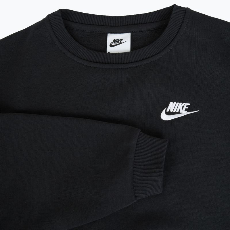 Nike Sportswear Club Fleece fekete/fehér gyermek melegítőfelső 7