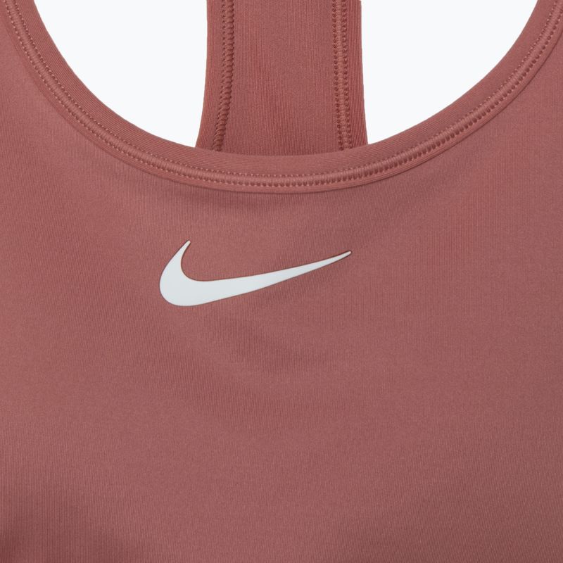 Sportmelltartó Nike Swoosh Medium Support canyon pink/white 3