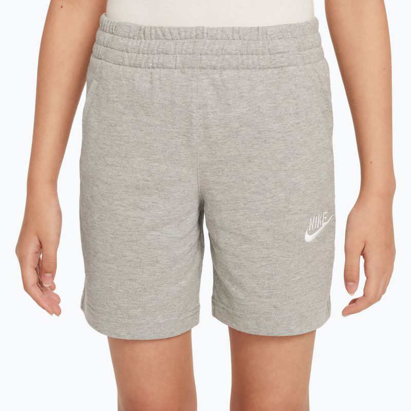 Gyerek rövidnadrág Nike Sportswear Club 6" dark grey heather/white 4