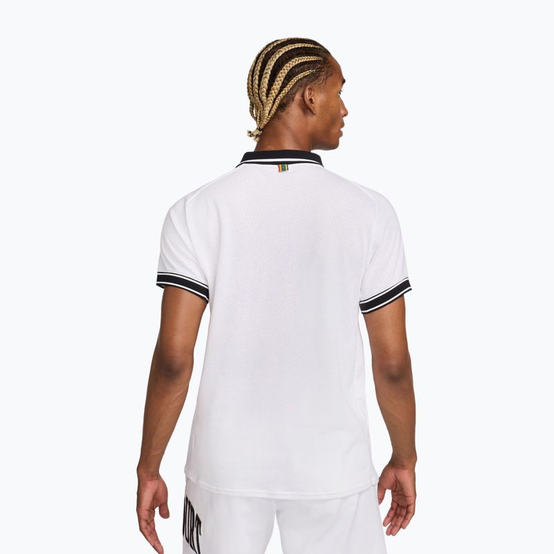 Férfi teniszpóló Nike Court Heritage Polo white/black 3
