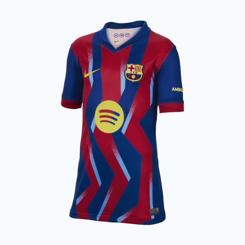 Gyerek focimez Nike FC Barcelona 2025/26 Stadium Fourth gym blue/gym blue/salsa red/opti yellow 6
