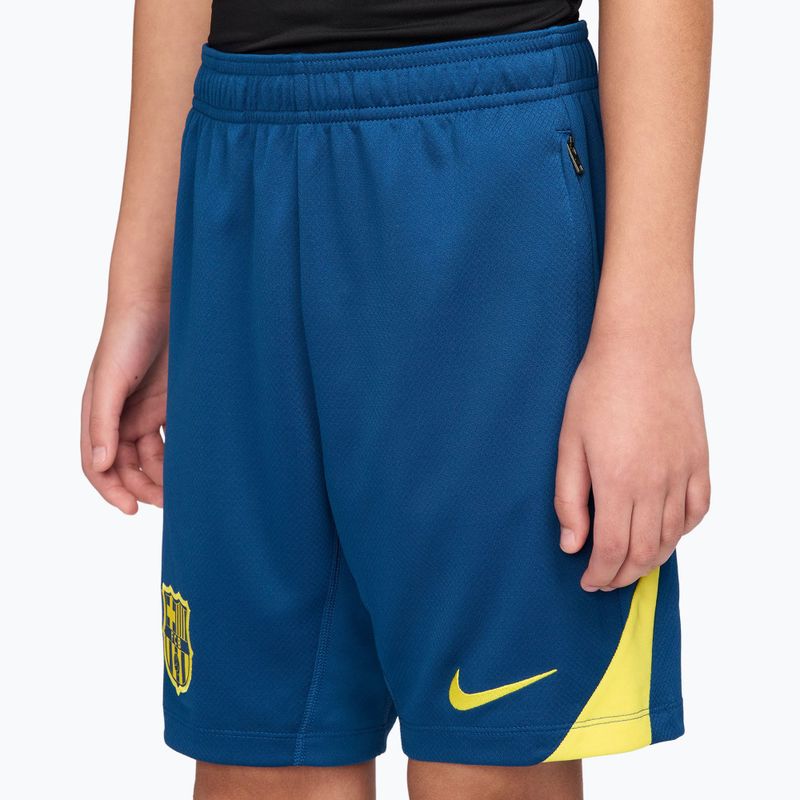 Gyerek labdarúgó rövidnadrág Nike FC Barcelona Strike SE Jr gym blue/opti yellow/opti yellow 5