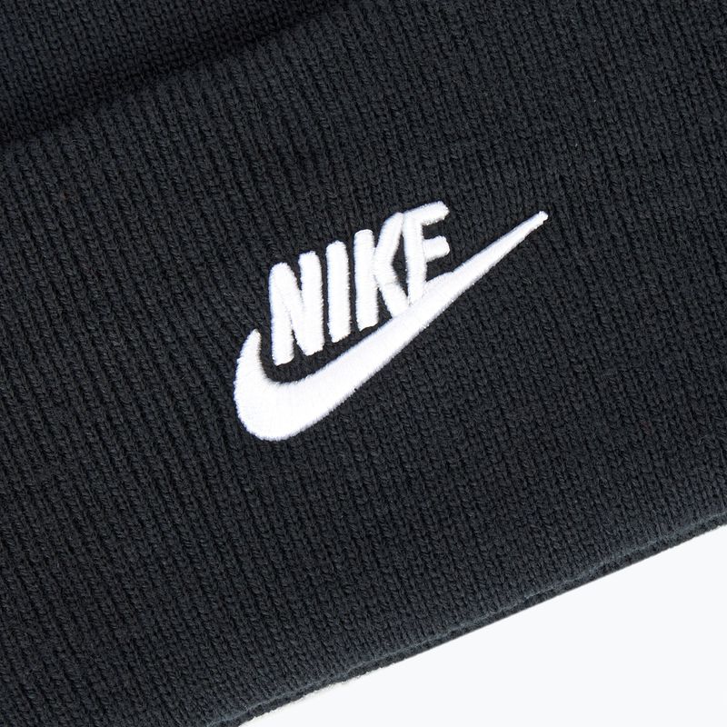 Nike Peak Futura Beanie téli sapka fekete/fehér 3