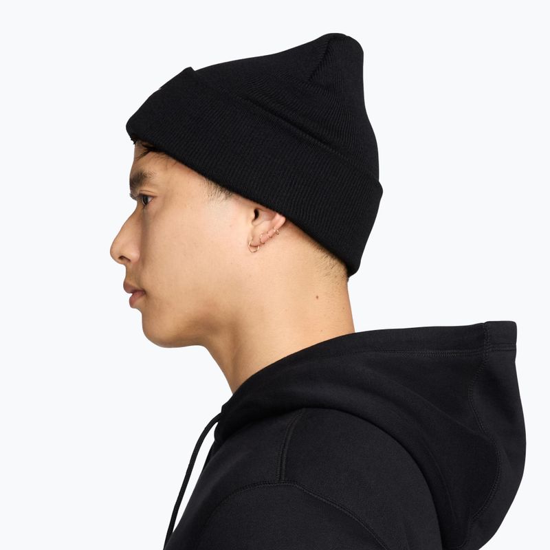 Téli sapka Nike Peak Swoosh Beanie black/white 3