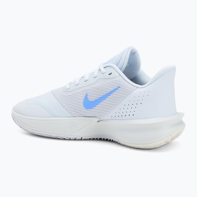 Nike Precision 7 futball szürke/tiszta platina/plum por/royal pulse férfi kosárlabda cipő 3