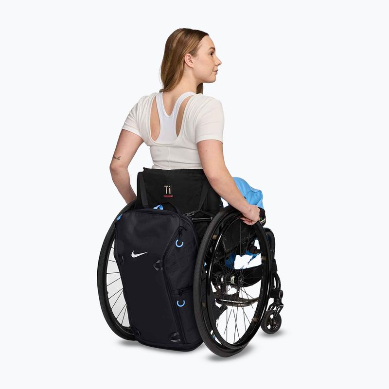Nike Elite EasyOn 31 l antracit/egyetemi kék/fehér edzőhátizsák 12