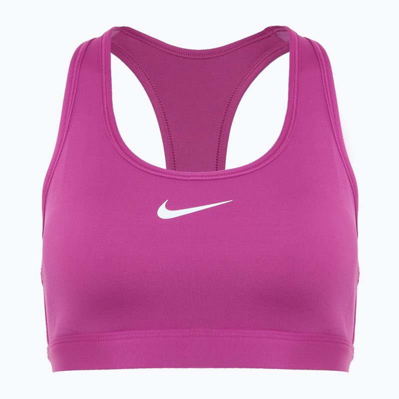 Nike Swoosh Medium Support edzőmelltartó forró fukszia/fehér