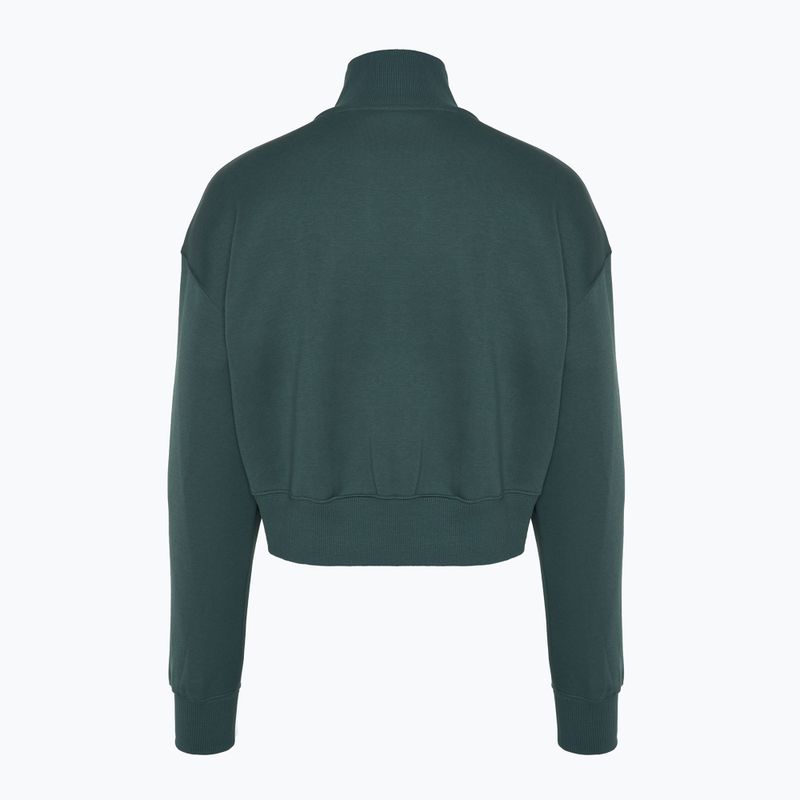 Női Nike Sportswear Phoenix Fleece 1/2 Zip Cropped szüreti zöld/ vitorlás pulóver, női Nike Sportswear Phoenix Fleece 1/2 Zip Cropped 2