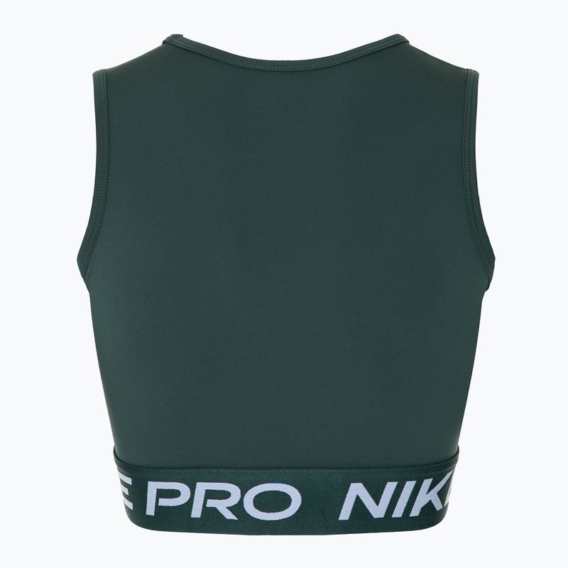 Női edzőfelső Nike Pro Dri-Fit vintage green/white 2