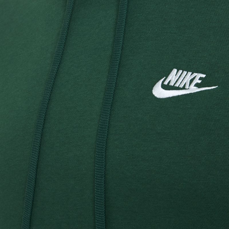 Férfi Nike Sportswear Club Fleece kapucnis pulóver fenyő / fenyő / fehér 3