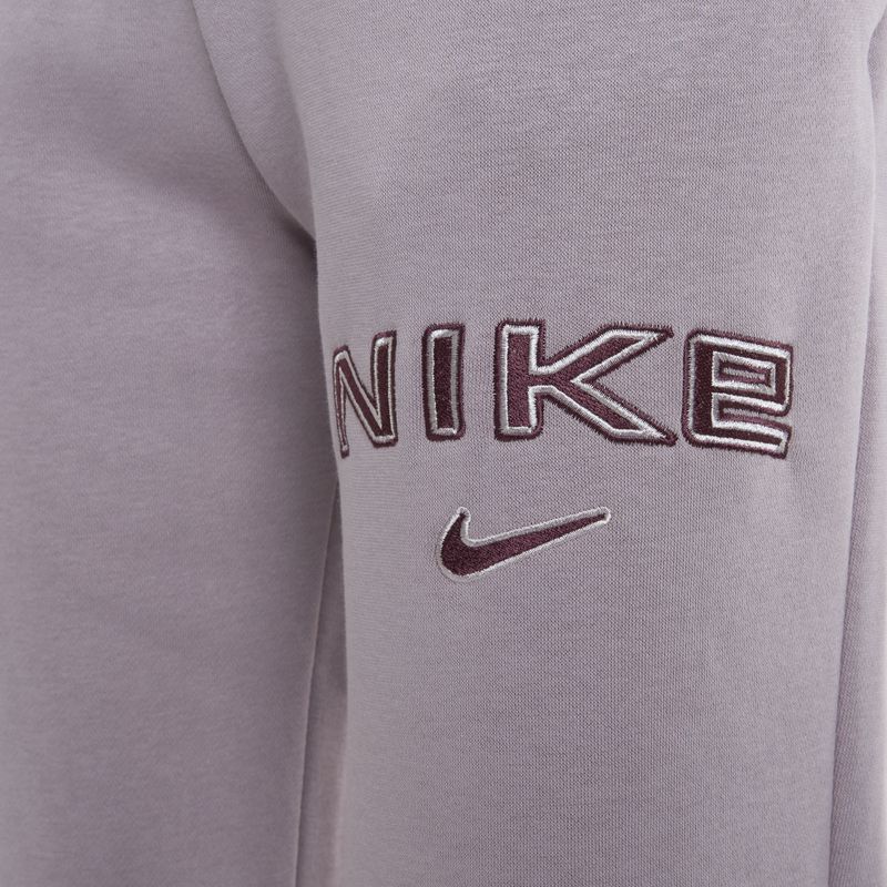 Női Nike Phoenix Fleece világoslila érces nadrág 3