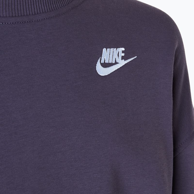 Nike Sportswear Club Fleece sötét mazsola / fehér gyermek melegítőfelső 3