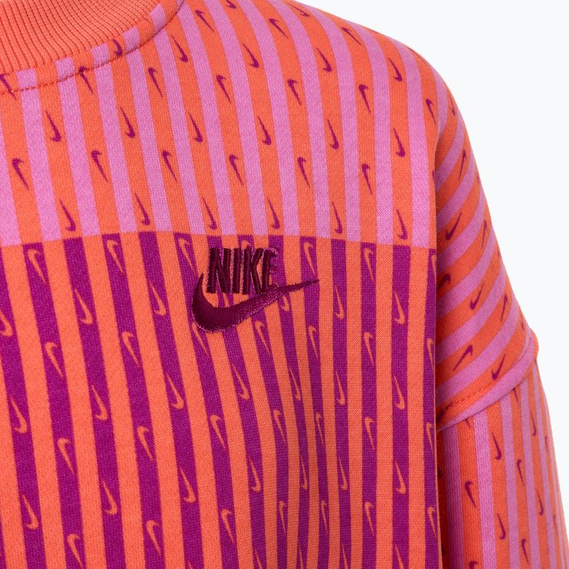 Gyerek pulóver Nike Sportswear Club Fleece light wild mango/light wild mango/hot fuchsia 3