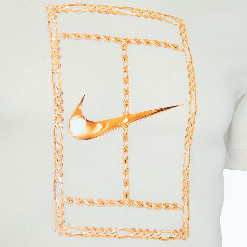 Férfi Nike Court Dri-FIT teniszpóló világos narancsfa barna 3