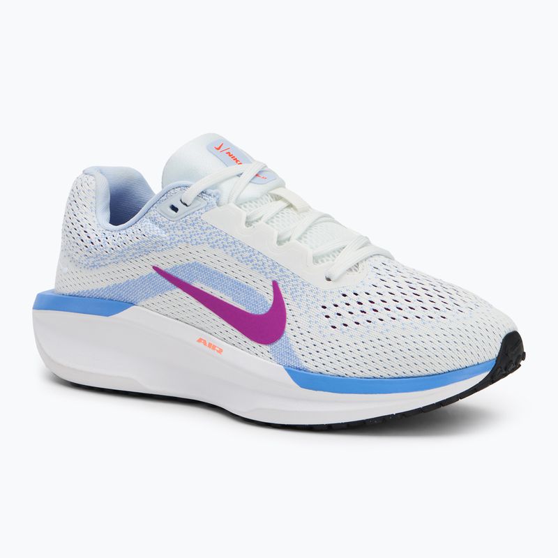 Nike Winflo 11 csúcs fehér/royal pulse/football szürke/hyperviolet női futócipő