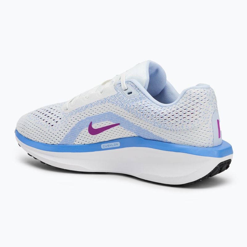 Nike Winflo 11 csúcs fehér/royal pulse/football szürke/hyperviolet női futócipő 3